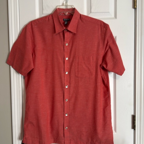 Men’s short-sleeved button-down Van Heusen shirt - Size LT 16-16 1/2 - Picture 1 of 4